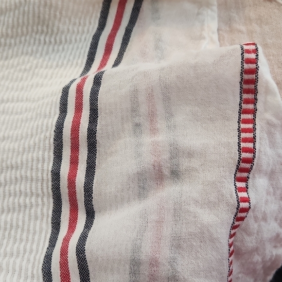 Lucky Brand White Striped Button Front Tanktop - Picture 4 of 4